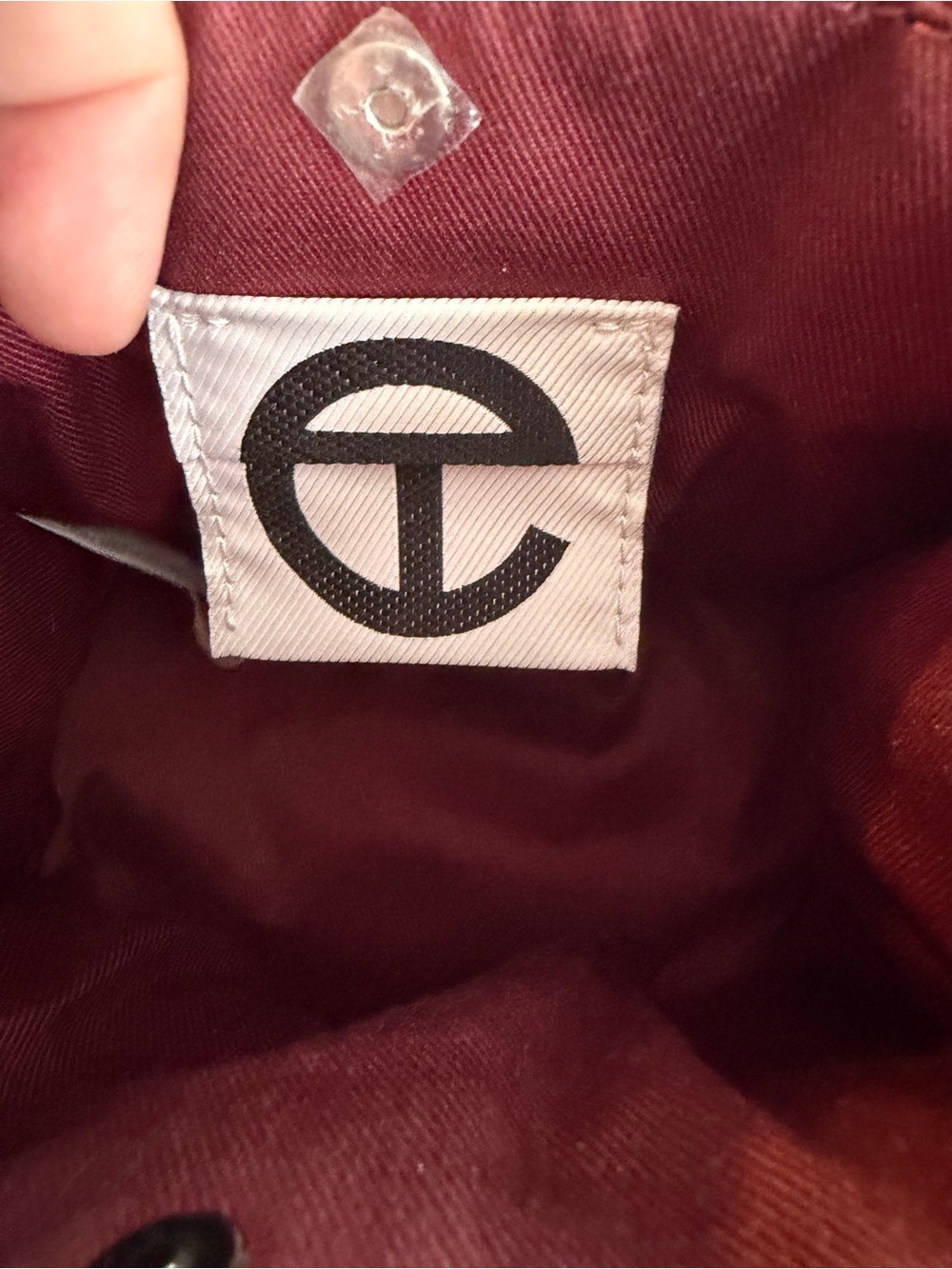 Telfar Mini in Maroon - Picture 3 of 3
